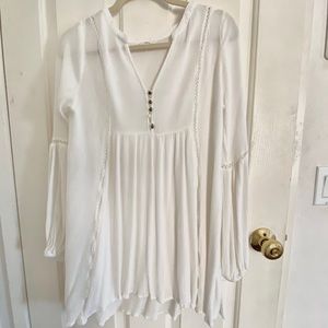White tunic dress